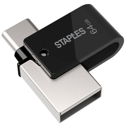 Externminne USB-A 3.1 / USB-C Staples K23, 64Gb EKMMD64GK233CST