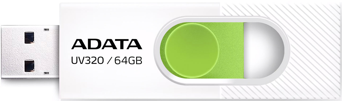 Externminne USB-A 3.2 Adata UV320, 64Gb AUV320-64G-RWHGN