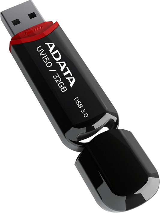 Extern USB-A 3.2-minne Adata UV150, 32GB AUV150-32G-RBK