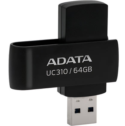 Extern USB-A 3.2-minne Adata UC310, 64Gb UC310-64G-RBK