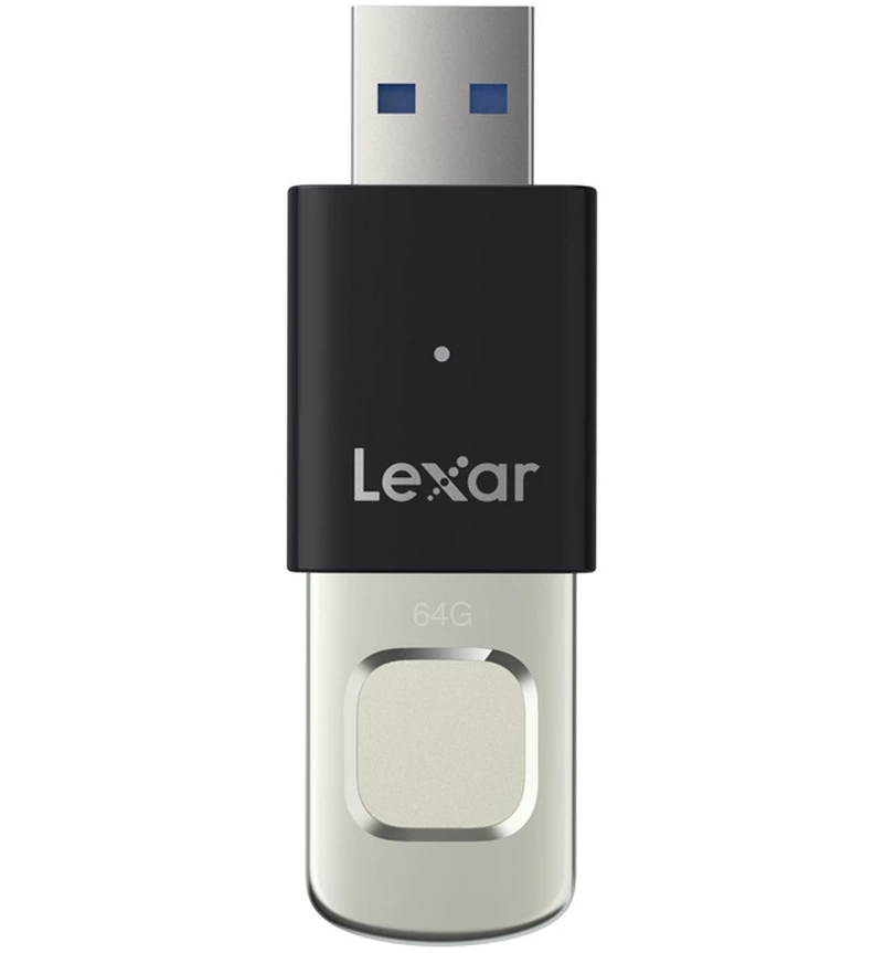 Extern minne USB-A 3.2 Lexar JumpDrive Fingerprint F35 Pro, 64Gb