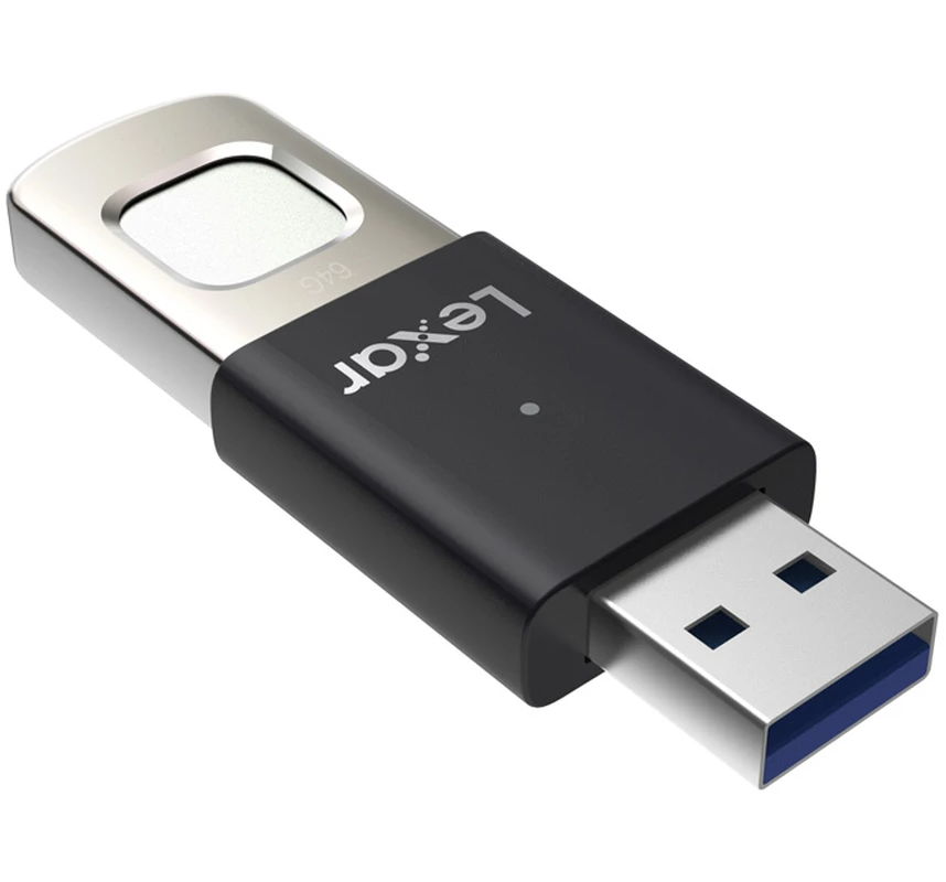 Extern minne USB-A 3.2 Lexar JumpDrive Fingerprint F35 Pro, 64Gb