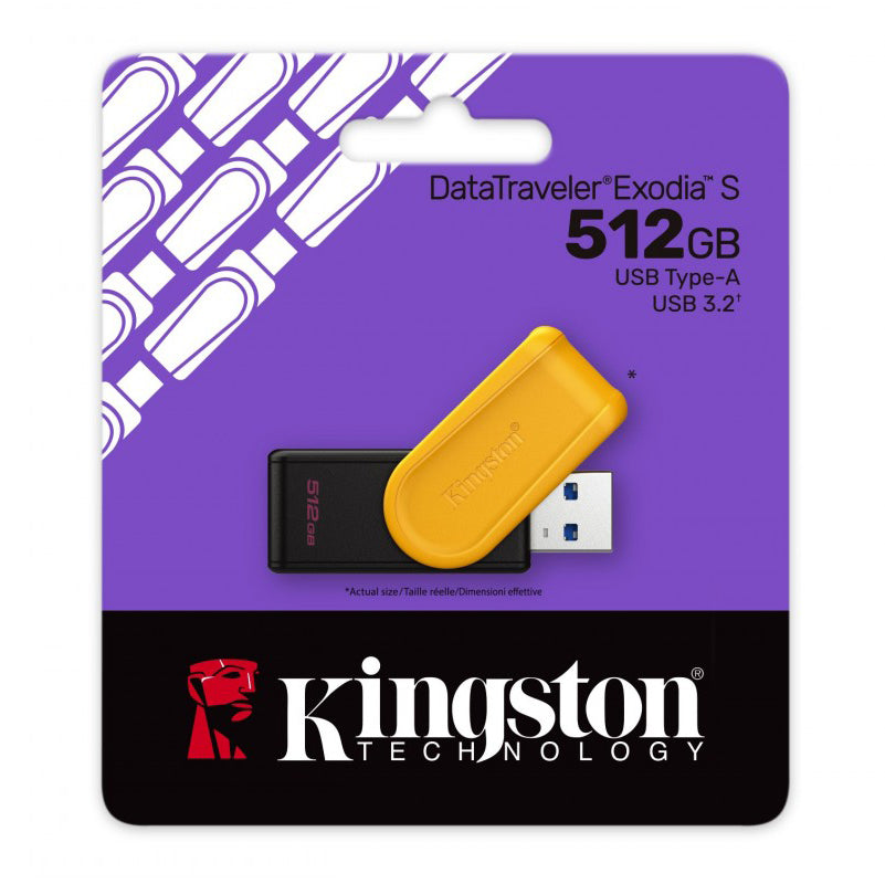 Externminne USB-A 3.2 Kingston DT Exodia S, 512Gb DTXS/512GB