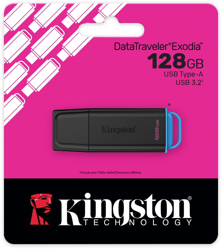 Extern USB-A 3.2-minne Kingston DT Exodia, 128Gb DTXG2/128GB