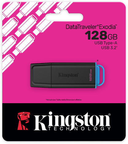 Extern USB-A 3.2-minne Kingston DT Exodia, 128Gb DTXG2/128GB