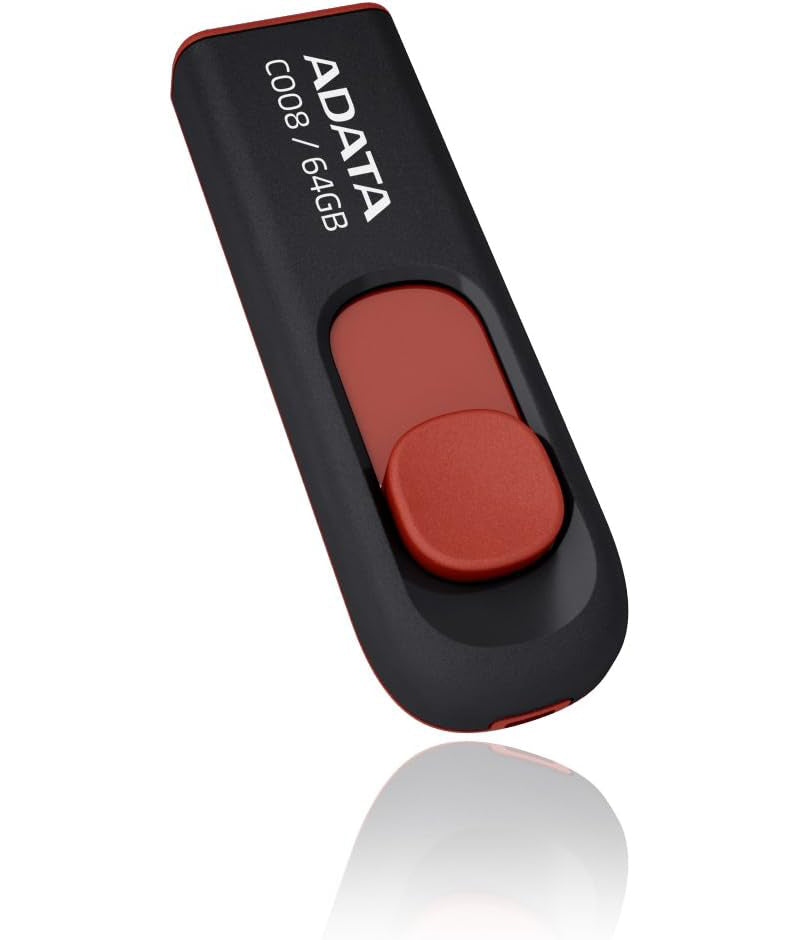 Externminne USB-A Adata C008, 64Gb AC008-64G-RKD