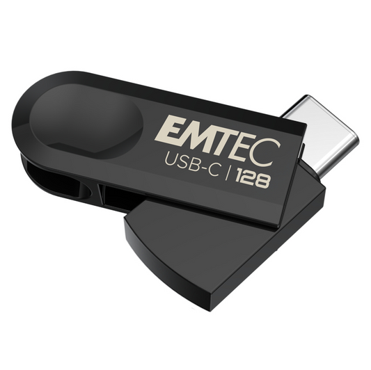 Externminne USB-C Emtec C280 Single, 128Gb ECMMD128GC2