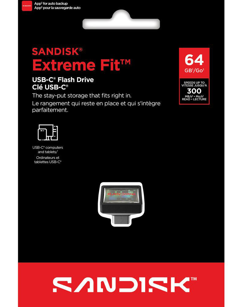 Externminne USB-C SanDisk Extreme Fit, 64Gb SDCZ530-064G-G46