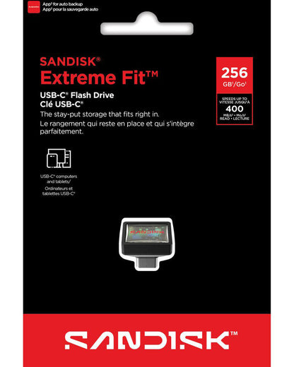 Externminne USB-C SanDisk Extreme Fit, 256Gb SDCZ530-256G-G46