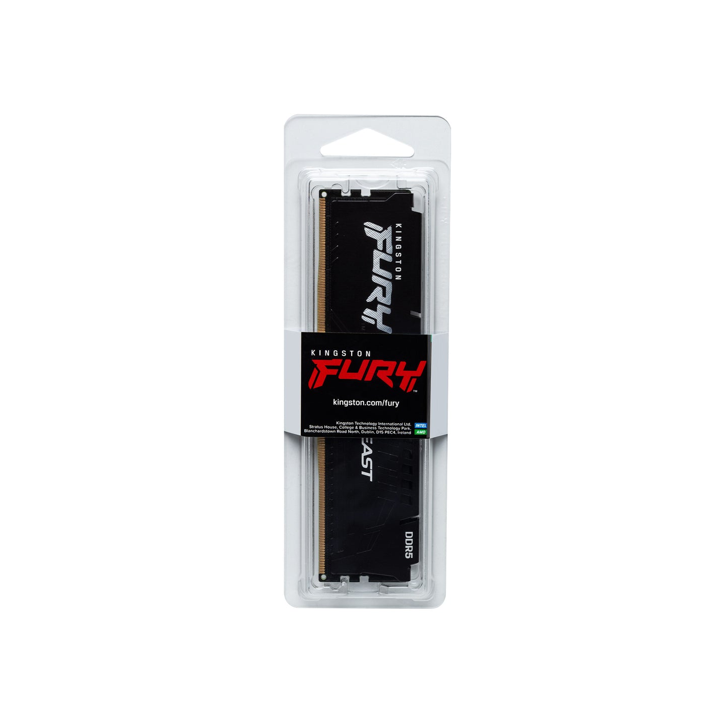 Kingston Fury Beast RAM-minne, DDR5, 8GB, 5600Mhz KF556C40BB-8
