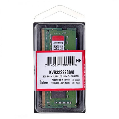 Kingston ValueRAM RAM-minne, DDR4 SODIMM, 8GB, 3200Mhz KVR32S22S8/8