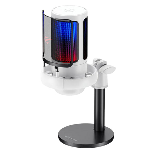 Kardioidmikrofon HAVIT GK50, RGB, USB-C, 1.8m, Svart