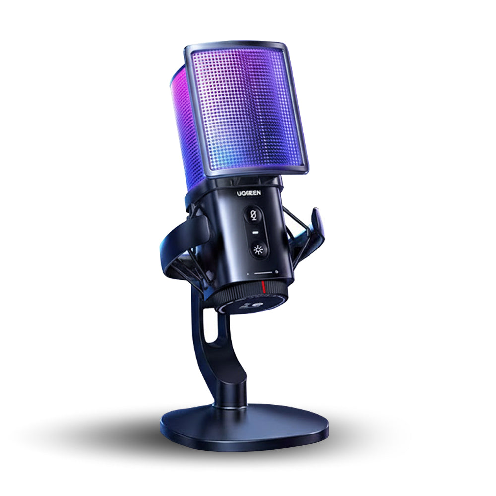 Cardioid Mikrofon UGREEN CM581 (65629), RGB, USB-C, 1.5m, Svart