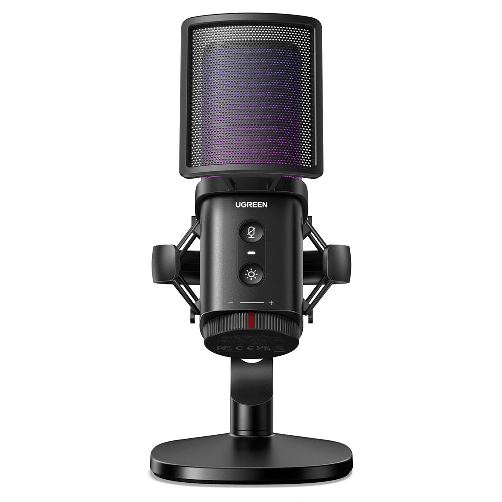 Cardioid Mikrofon UGREEN CM581 (65629), RGB, USB-C, 1.5m, Svart