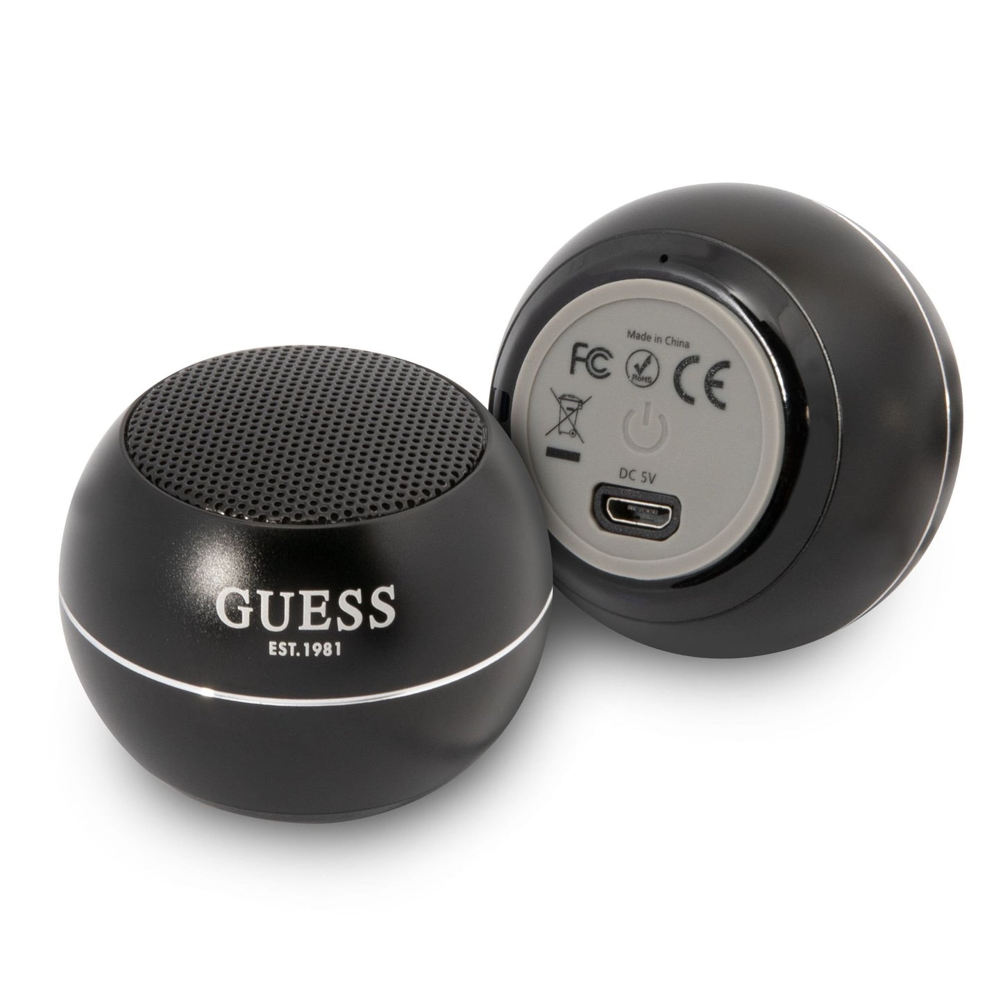 Bärbar Bluetooth-högtalare Guess, 3W, Svart
