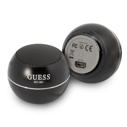 Bärbar Bluetooth-högtalare Guess, 3W, Svart