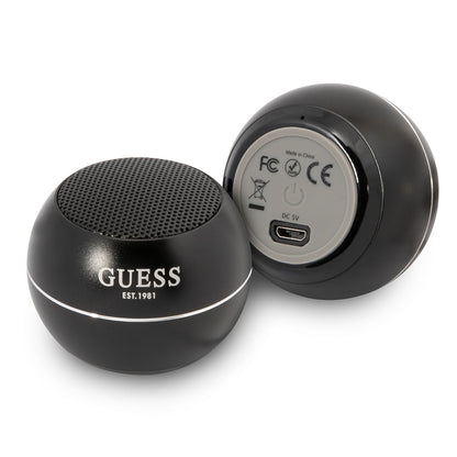 Bärbar Bluetooth-högtalare Guess, 3W, Svart