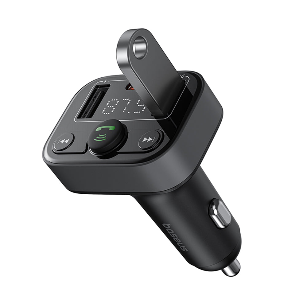 FM Bluetooth-modulator Baseus S-09 Lite, 2 x USB-A - 1 x USB-C C10762300113-00