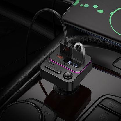 FM Bluetooth-modulator Borofone BC60 Hero, 2 x USB-A - 1 x USB-C