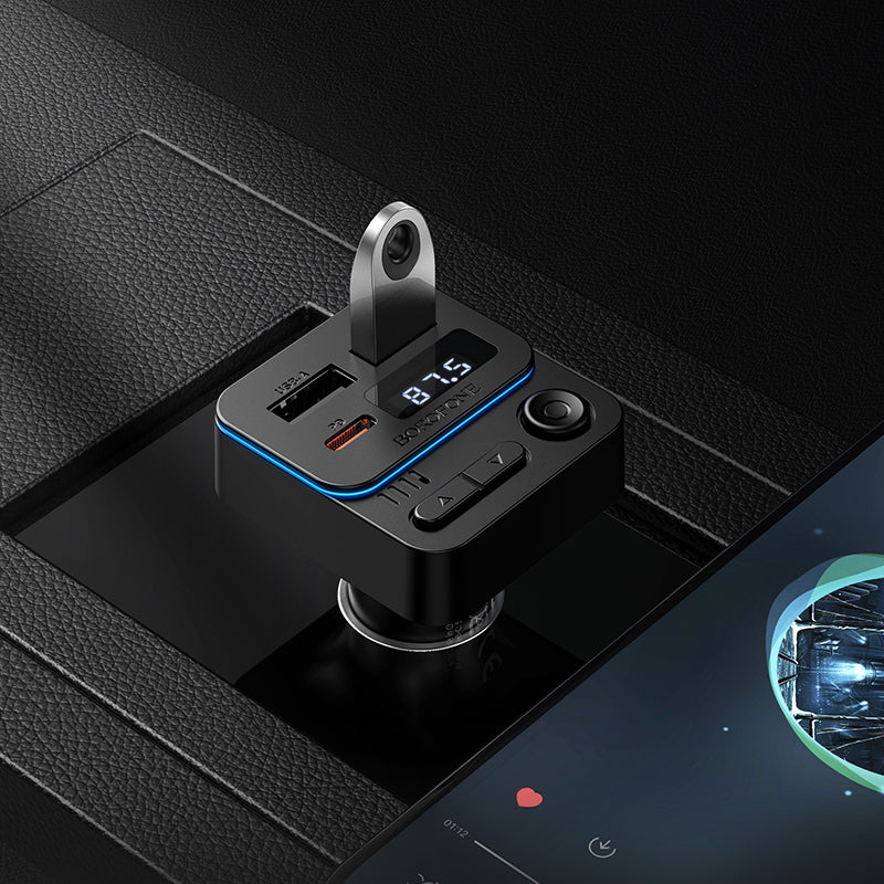 FM Bluetooth-modulator Borofone BC60 Hero, 2 x USB-A - 1 x USB-C