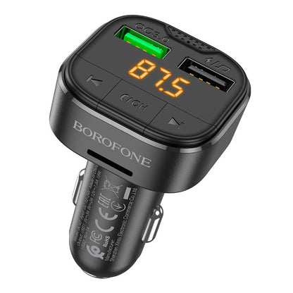 FM Bluetooth-modulator Borofone BC43 Flash, 2 x USB-A - 1 x microSD