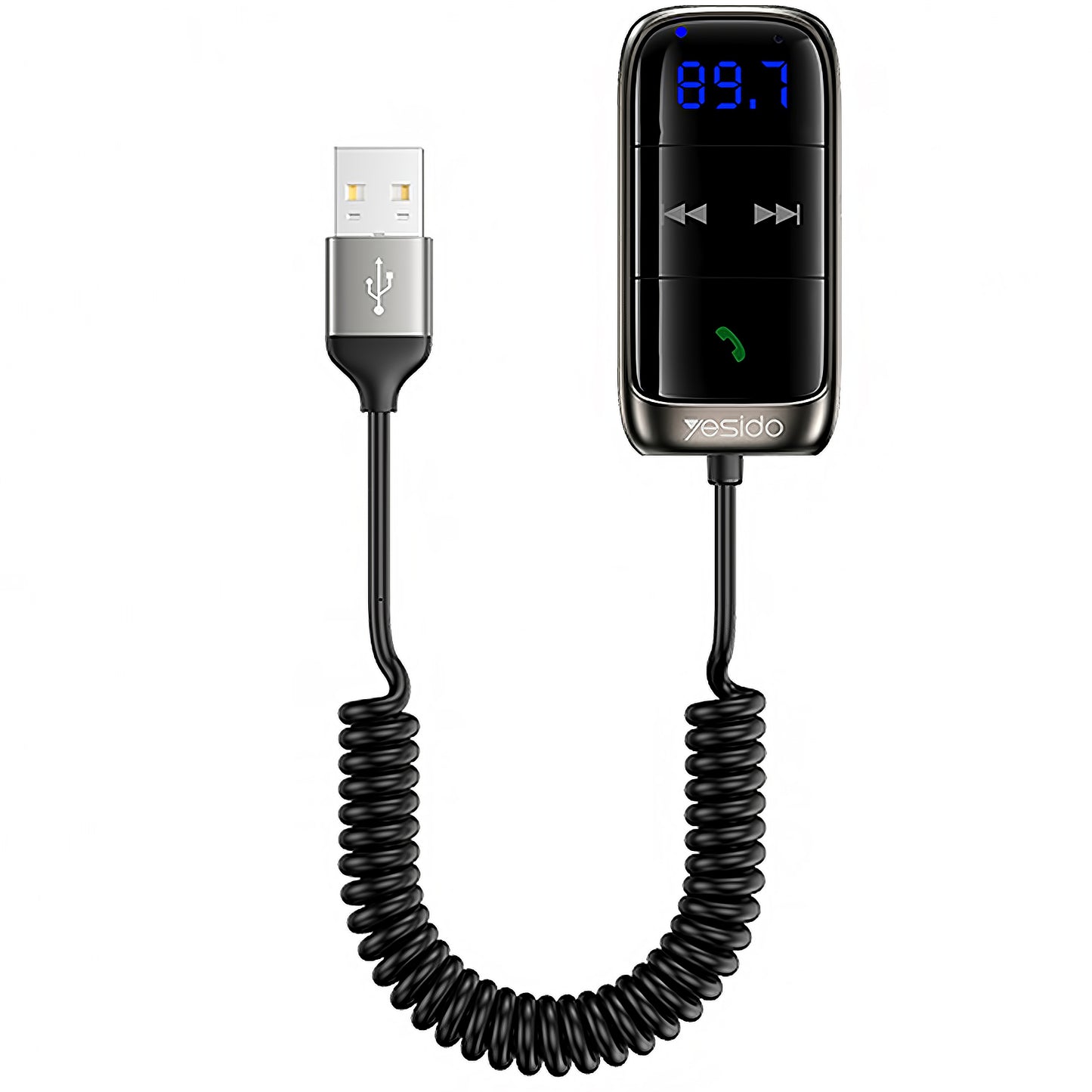 FM-modulator Bluetooth Yesido YAU32, 1 x 3,5 mm - 1 x microSD