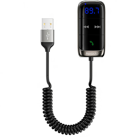 FM-modulator Bluetooth Yesido YAU32, 1 x 3,5 mm - 1 x microSD