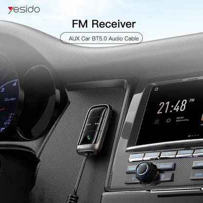 FM-modulator Bluetooth Yesido YAU32, 1 x 3,5 mm - 1 x microSD