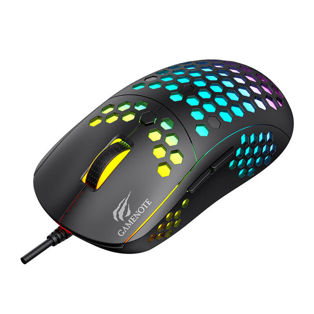 Wired USB Gaming Mouse HAVIT MS1032, RGB, 800DPI - 6400DPI, Black