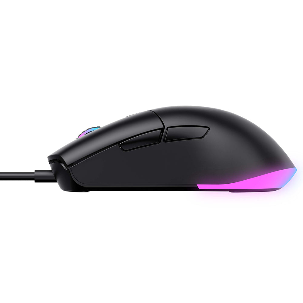 Gamingmus med sladd USB HAVIT MS1038, RGB, 1200DPI - 7200DPI, 1.6m, Svart