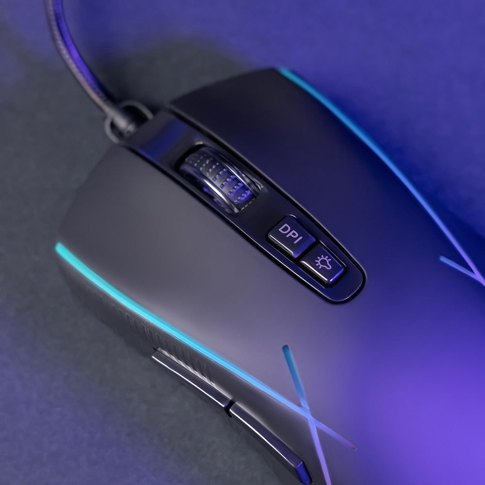 Gamingmus Wired USB Proove Defiant, RGB, 7200DPI, Vit CMDE00000101