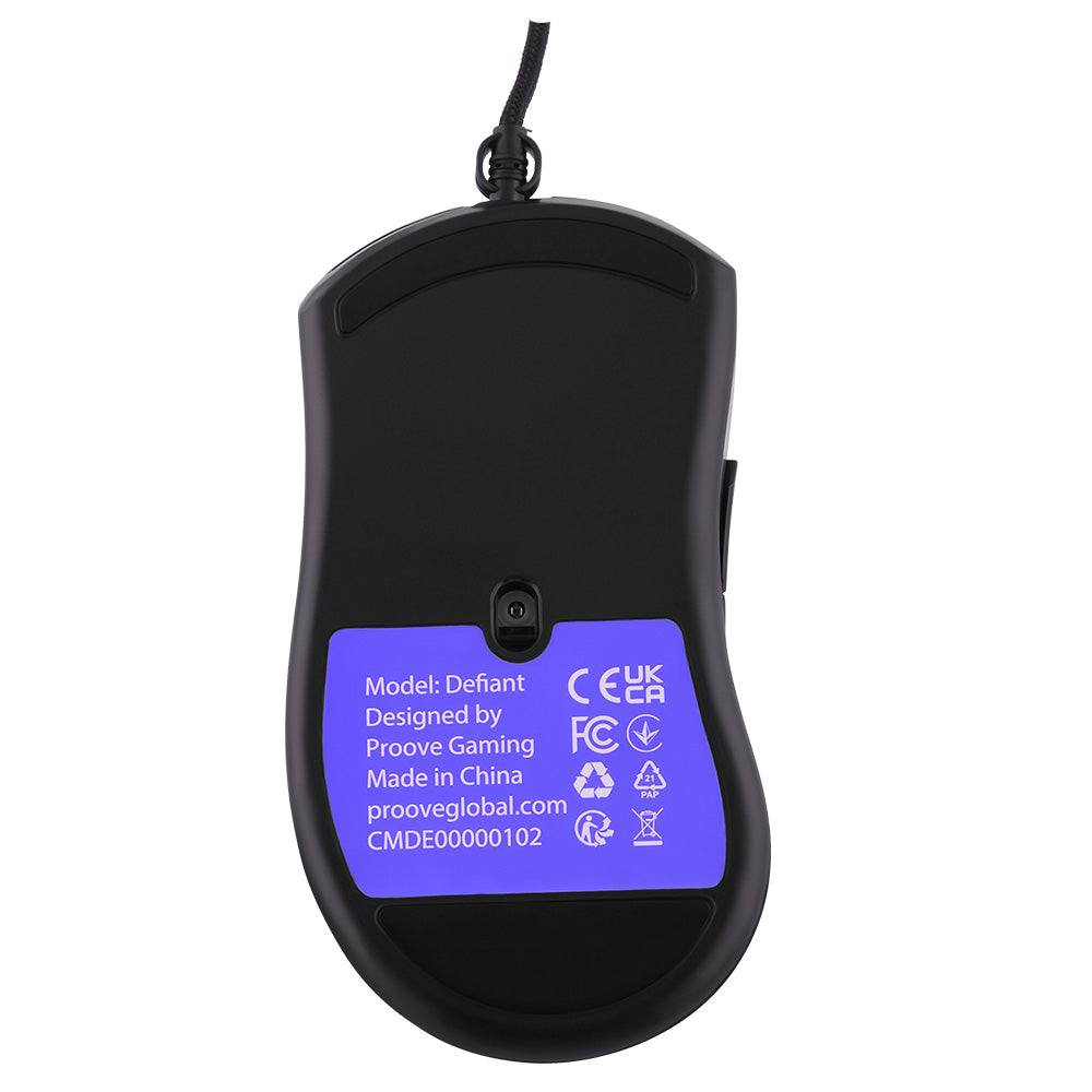 Proove Defiant Wired USB Gaming Mouse, RGB, 7200DPI, Black CMDE00000102