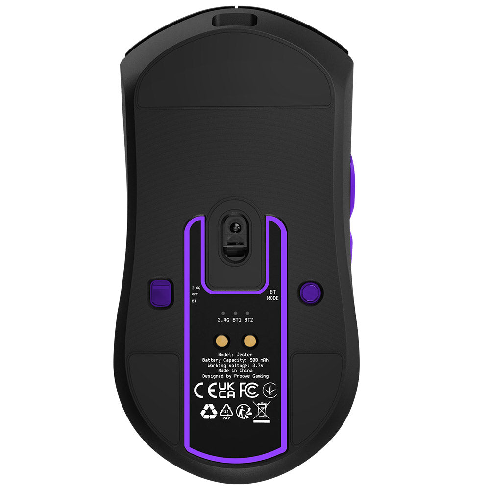 Trådlös Gamingmus Proove Jester, 800DPI - 26000DPI, OLED-display, Svart WMJS00022001