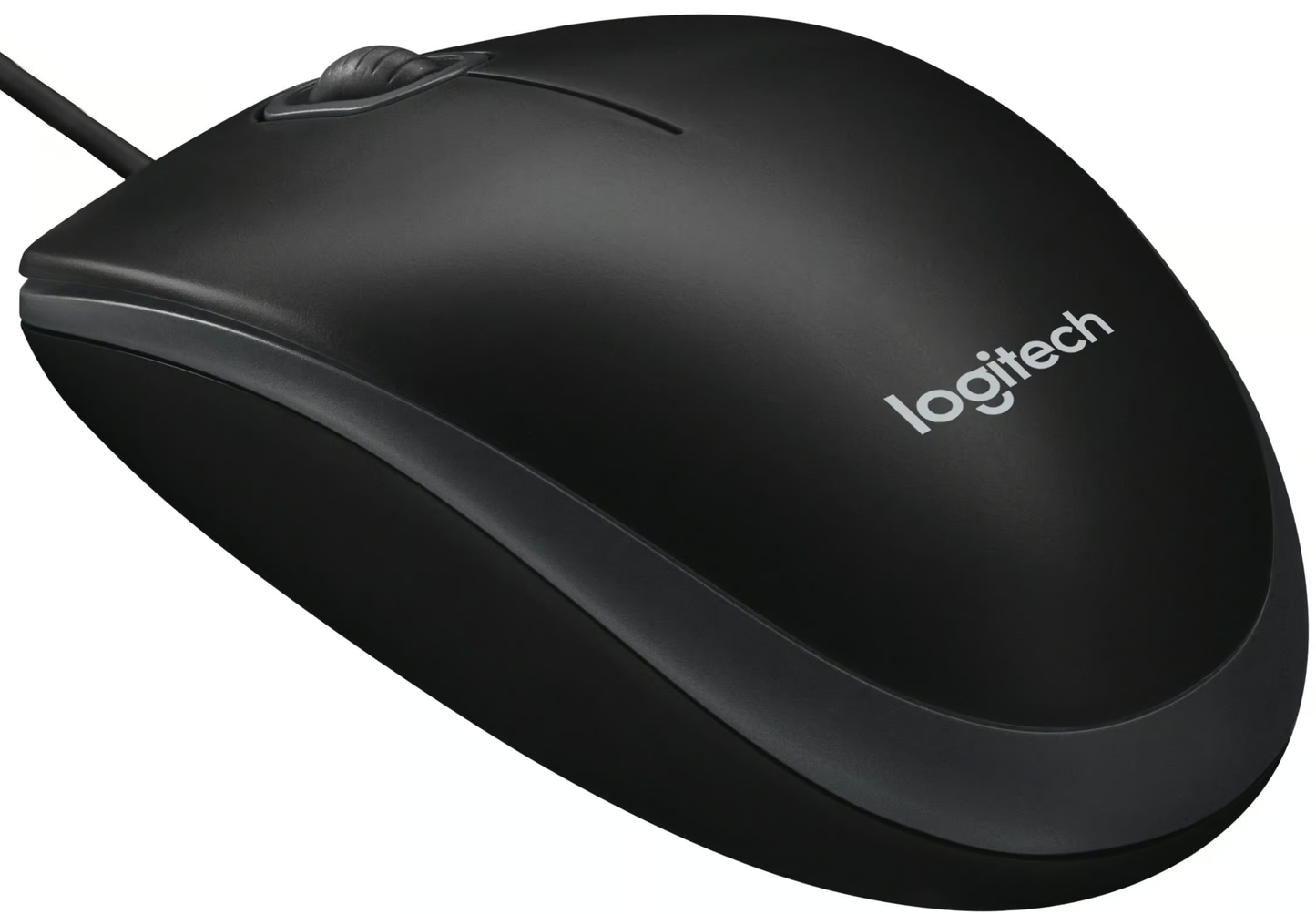 Mus med sladd USB Logitech B100, 1000DPI, Svart 910-003357