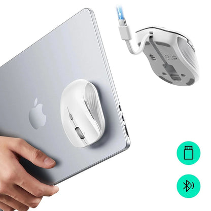 Trådlös mus ESR MagMouse, 800DPI - 4800DPI, BT / Wi-Fi, Vit