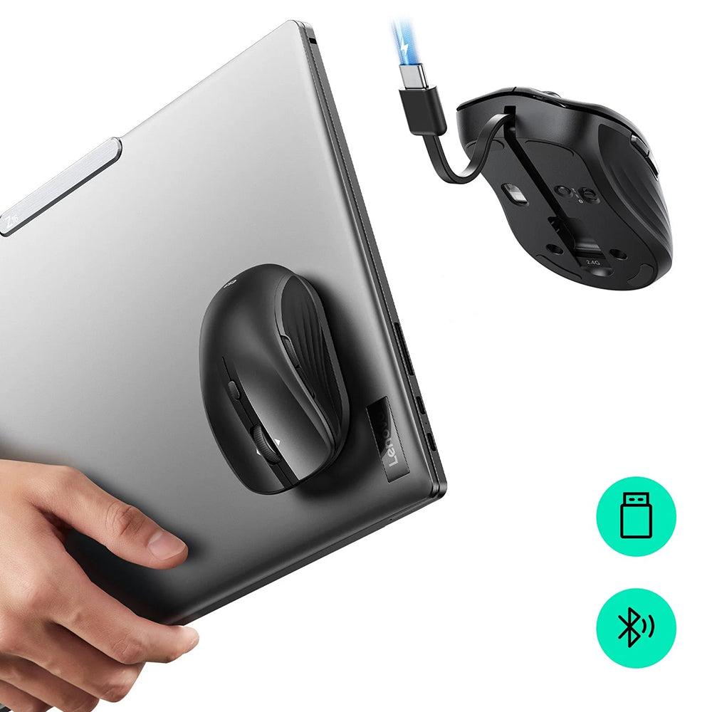 Trådlös mus ESR MagMouse, 800DPI - 4800DPI, BT / Wi-Fi, Svart