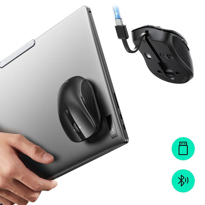 Trådlös mus ESR MagMouse, 800DPI - 4800DPI, BT / Wi-Fi, Svart