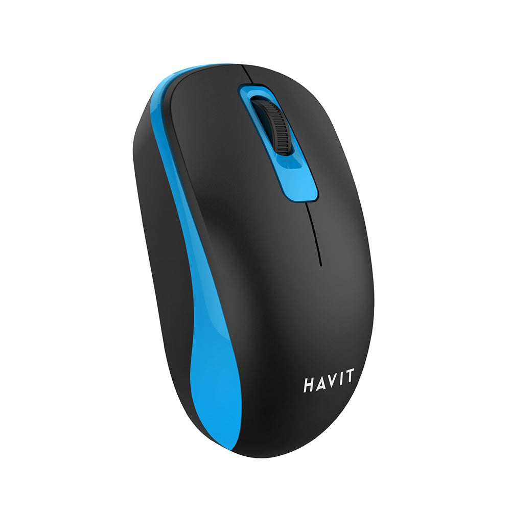 HAVIT MS626GT Wireless Mouse, 1200DPI, Black Blue