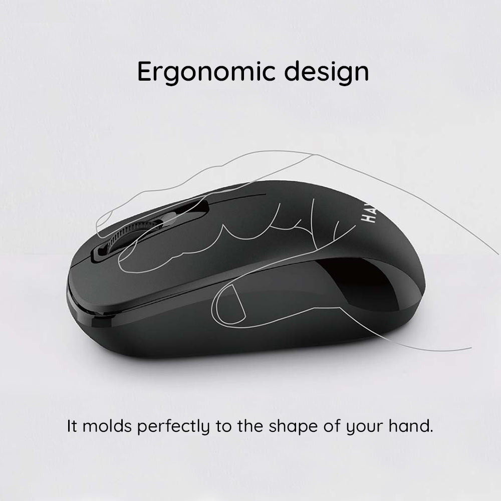 Trådlös mus HAVIT MS626GT, 1200DPI, Svart Grå