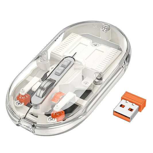 Trådlös mus HOCO GM35, 1600DPI, BT / Wi-Fi, Vit