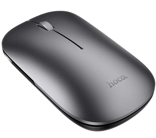 Trådlös mus HOCO GM43, 1600DPI, BT / Wi-Fi, Grå