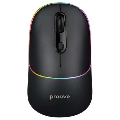 Trådlös mus Proove Blink, RGB, 800DPI - 1600DPI, BT / Wi-Fi, Svart WMBL00002001