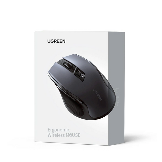 Trådlös mus UGREEN MU006 (90855), 4000DPI, BT / Wi-Fi, Grå