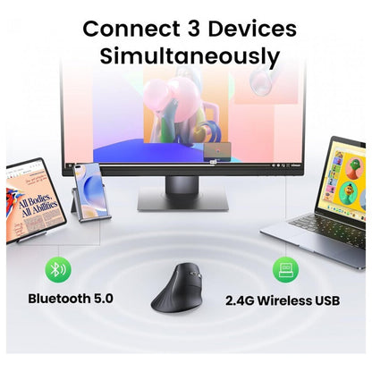 UGREEN MU008 Wireless Mouse, 4000DPI, Black