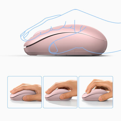 Trådlös mus UGREEN MU105, 2400DPI, Rosa