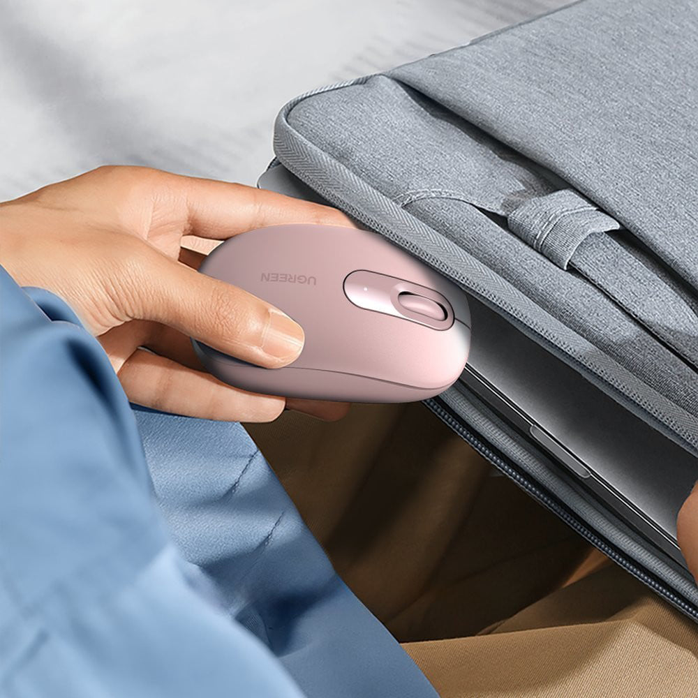 Trådlös mus UGREEN MU105, 2400DPI, Rosa