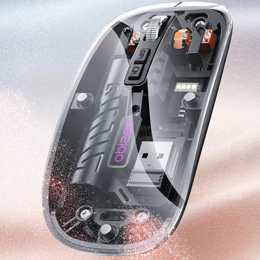 Yesido KB29 Wireless Mouse, 800DPI - 1600DPI, BT / Wi-Fi, White