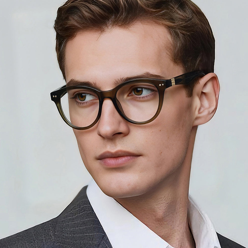 Techsuit 2231 Men's Computer Glasses, Anti-Blue Light, Black