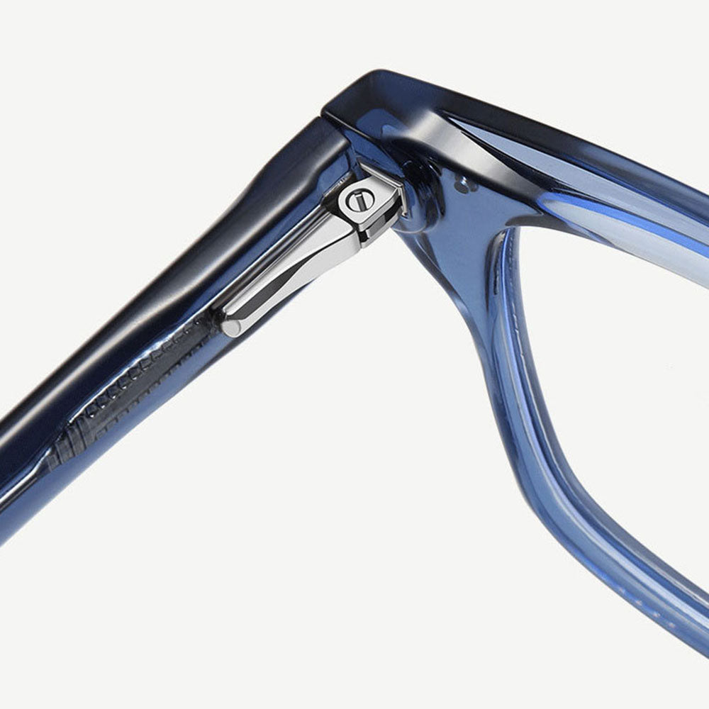 Techsuit LS084 Herrdatorglasögon, Anti-blått ljus, Blå Transparenta