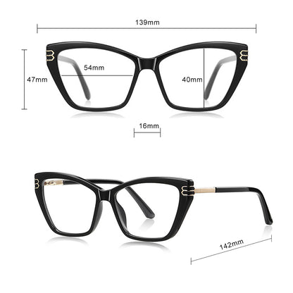 Datorglasögon Dam Techsuit 2262, Anti-Blått Ljus, Svarta